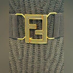 Gold and Black Designer Belt
